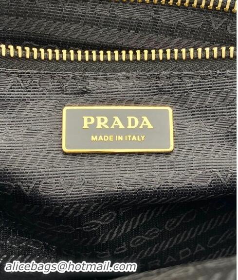 Reasonable Price Prada Large leather handbag 1BA433 Dark Brown 2024