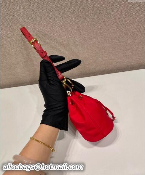 Good Taste Prada Re-Edition 1978 Re-Nylon mini-pouch Bag 1TT202 Red 2024