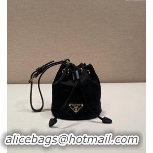 Top Grade Prada Re-Edition 1978 Re-Nylon mini-pouch Bag 1TT202 Black 2024