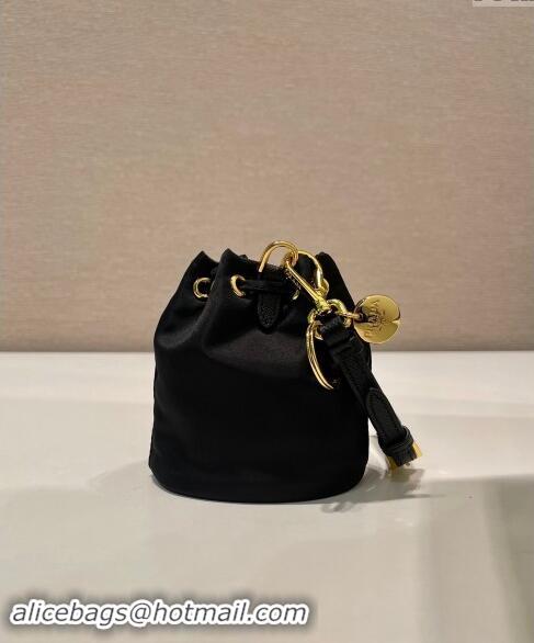 Top Grade Prada Re-Edition 1978 Re-Nylon mini-pouch Bag 1TT202 Black 2024