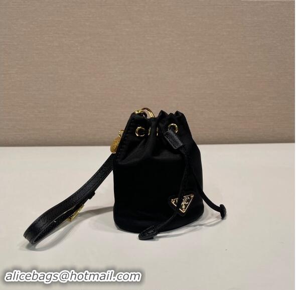 Top Grade Prada Re-Edition 1978 Re-Nylon mini-pouch Bag 1TT202 Black 2024