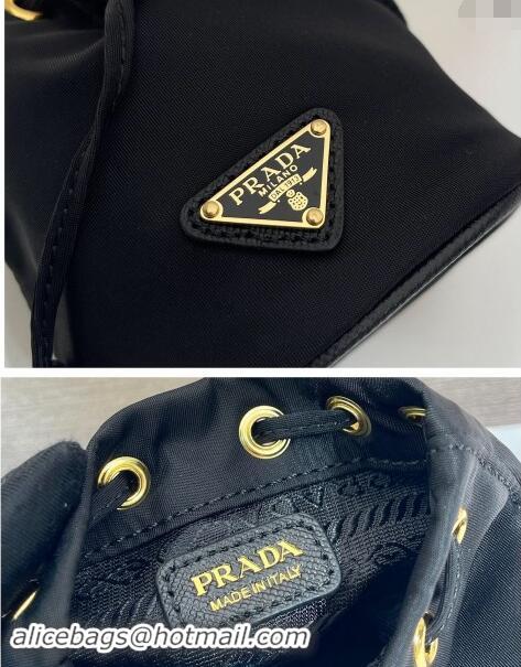 Top Grade Prada Re-Edition 1978 Re-Nylon mini-pouch Bag 1TT202 Black 2024