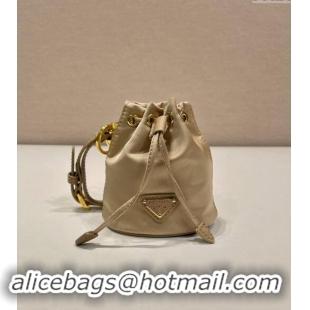 Well Crafted Prada Re-Edition 1978 Re-Nylon mini-pouch Bag 1TT202 Beige 2024