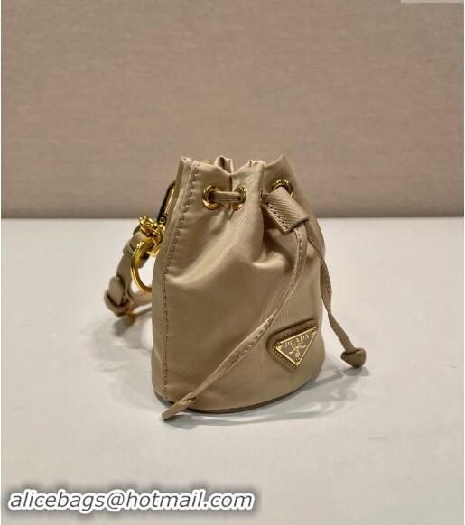 Well Crafted Prada Re-Edition 1978 Re-Nylon mini-pouch Bag 1TT202 Beige 2024