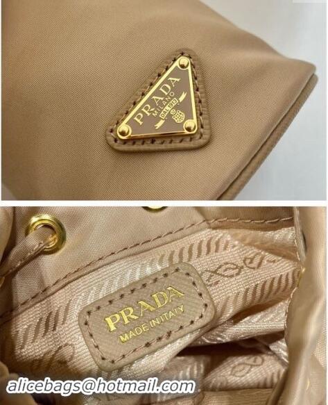 Well Crafted Prada Re-Edition 1978 Re-Nylon mini-pouch Bag 1TT202 Beige 2024