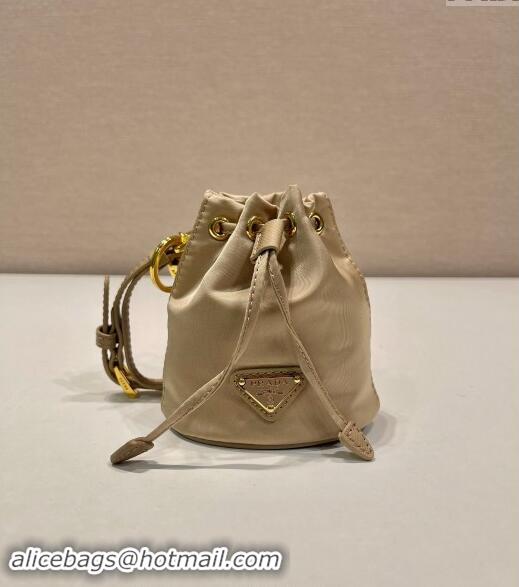 Well Crafted Prada Re-Edition 1978 Re-Nylon mini-pouch Bag 1TT202 Beige 2024