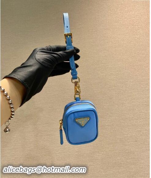 Luxurious Prada Re-Edition 1978 Re-Nylon mini-pouch 1TT200 Blue 2024