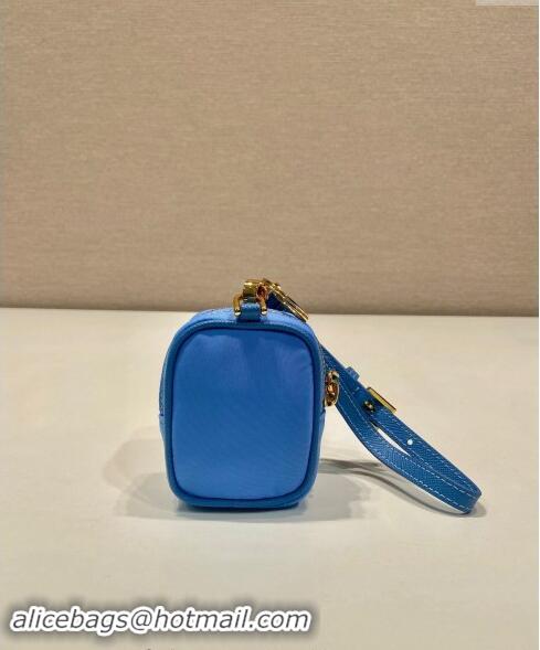 Luxurious Prada Re-Edition 1978 Re-Nylon mini-pouch 1TT200 Blue 2024