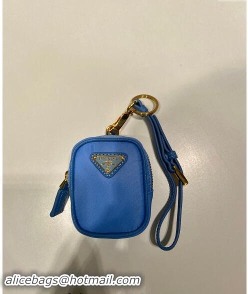 Luxurious Prada Re-Edition 1978 Re-Nylon mini-pouch 1TT200 Blue 2024