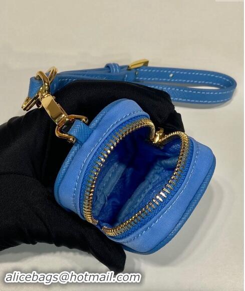 Luxurious Prada Re-Edition 1978 Re-Nylon mini-pouch 1TT200 Blue 2024