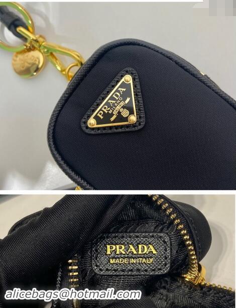 Well Crafted Prada Re-Edition 1978 Re-Nylon mini-pouch 1TT200 Black 2024