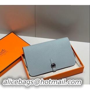 Top Quality Hermes R.M.S Togo Supple Leather Passport Holder H092402 Linen Blue 2024