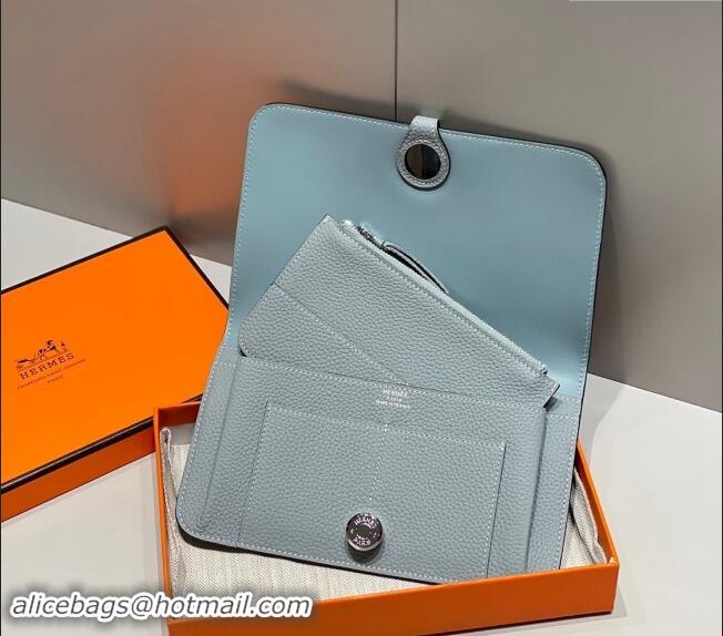 Top Quality Hermes R.M.S Togo Supple Leather Passport Holder H092402 Linen Blue 2024