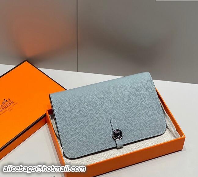 Top Quality Hermes R.M.S Togo Supple Leather Passport Holder H092402 Linen Blue 2024