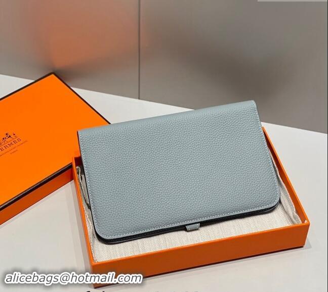 Top Quality Hermes R.M.S Togo Supple Leather Passport Holder H092402 Linen Blue 2024