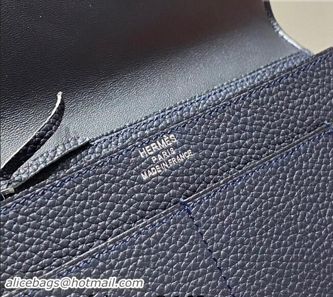 Buy Discount Hermes R.M.S Togo Supple Leather Passport Holder H092402 Navy Blue 2024