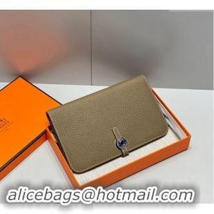 Top Grade Hermes R.M.S Togo Supple Leather Passport Holder H092402 Elephant Grey 2024