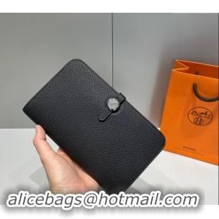 Unique Style Hermes R.M.S Togo Supple Leather Passport Holder H092402 Black 2024