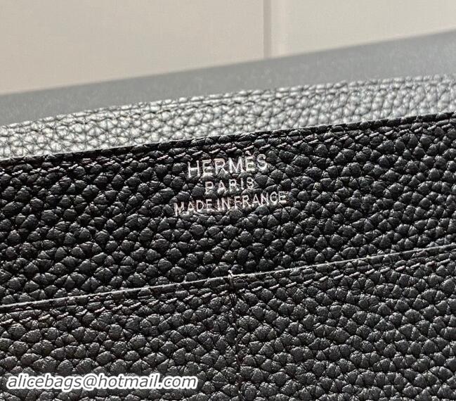 Unique Style Hermes R.M.S Togo Supple Leather Passport Holder H092402 Black 2024