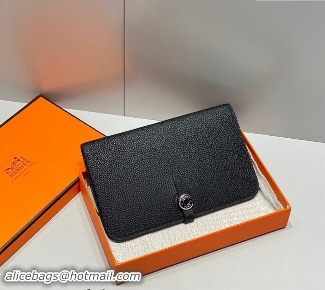 Unique Style Hermes R.M.S Togo Supple Leather Passport Holder H092402 Black 2024