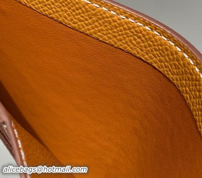 Top Quality Hermes Epsom Leather Bifold Wallet H092403 Golden Brown 2024