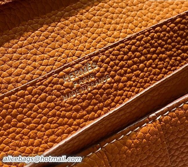 Top Quality Hermes Bearn Togo Supple Leather Long Wallet H092404 Brown/Silver 2024