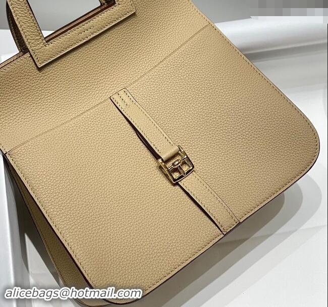 Popular Style Hermes Halzan 25cm Bag in Togo Calfskin H092501 Coat Grey 2024