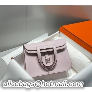 Well Crafted Hermes Halzan 25cm Bag in Togo Calfskin H092501 Dreamy Purple 2024