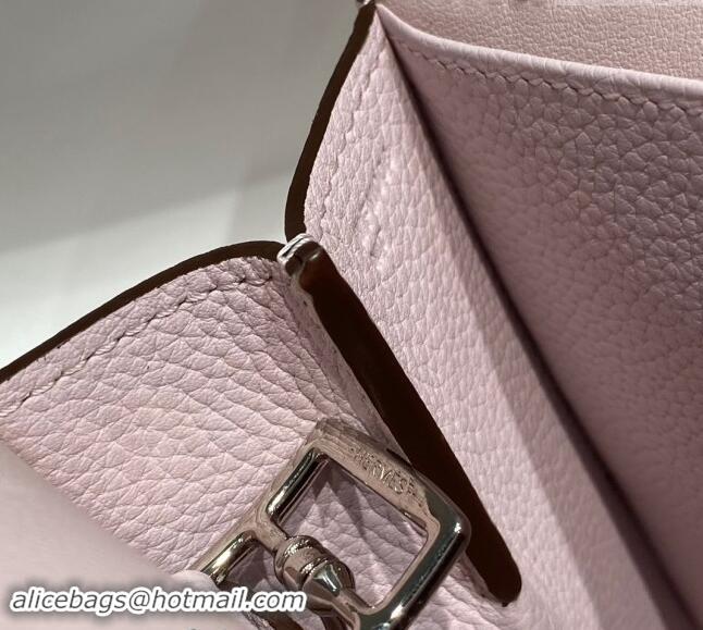 Well Crafted Hermes Halzan 25cm Bag in Togo Calfskin H092501 Dreamy Purple 2024