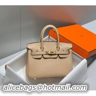 Top Quality Hermes Mini Birkin 20cm bag with Shoulder Strap in Togo Leather H20 Coat Grey 2024