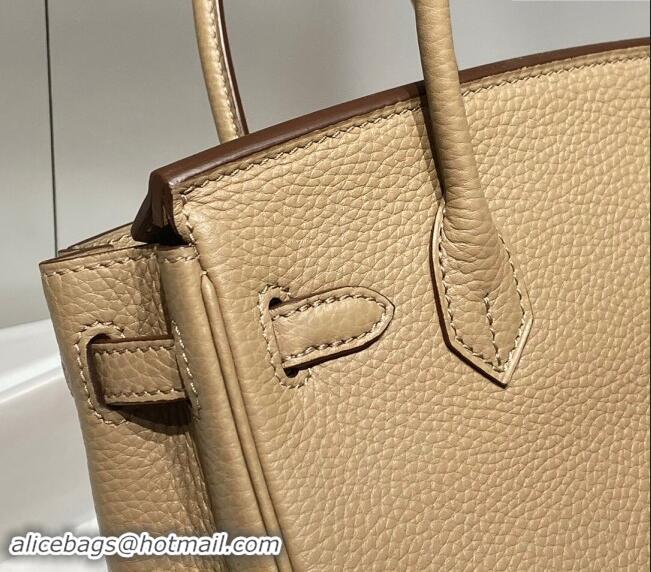 Best Price Hermes Mini Birkin 20cm bag with Shoulder Strap in Togo Leather H20 Dove Grey 2024