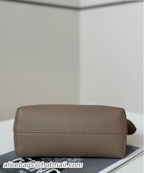 Well Crafted Fendi By The Way Selleria Mini Bag in Grianed Calfskin with Topstitches 8668S Grey 2024