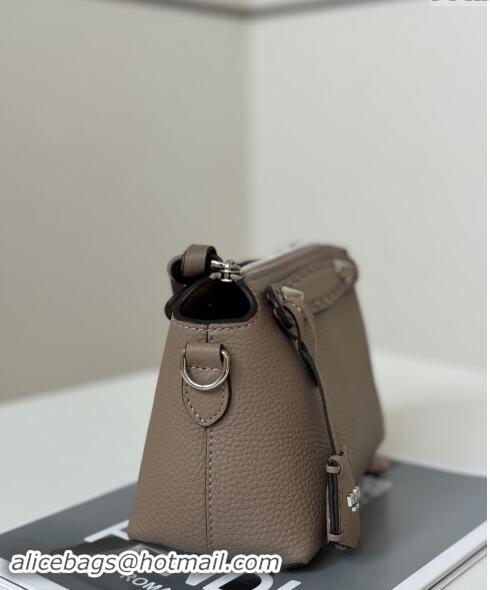 Well Crafted Fendi By The Way Selleria Mini Bag in Grianed Calfskin with Topstitches 8668S Grey 2024