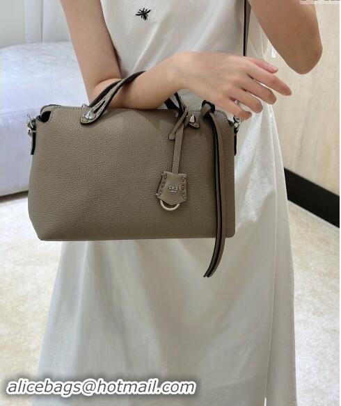 Pretty Style Fendi By The Way Selleria Medium Bag in Grianed Calfskin with Topstitches 8668M Grey 2024