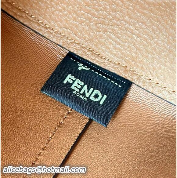 Buy Discount Fendi By The Way Selleria Medium Bag in Grianed Calfskin with Topstitches 8668M Brown 2024