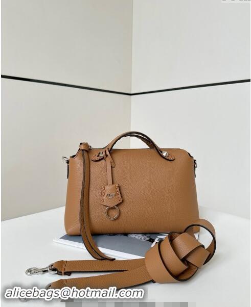 Buy Discount Fendi By The Way Selleria Medium Bag in Grianed Calfskin with Topstitches 8668M Brown 2024