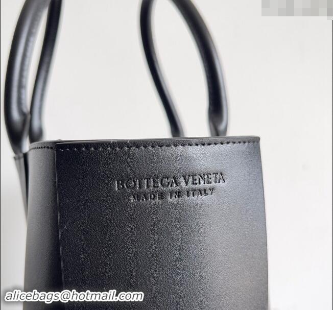 Most Popular Bottega Veneta Medium Arco Tote Bag in Intrecciato Leather 729244 Black 2024