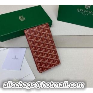 Famous Brand Goyard Saint-Lambert Phone Case Wallet 8515 Red 2024