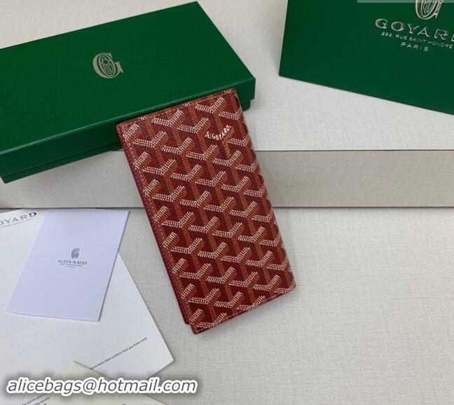 Famous Brand Goyard Saint-Lambert Phone Case Wallet 8515 Red 2024