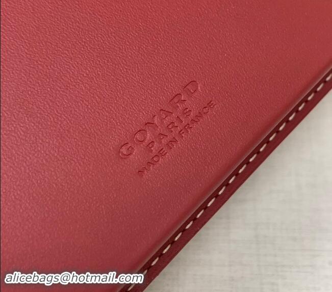 Famous Brand Goyard Saint-Lambert Phone Case Wallet 8515 Red 2024