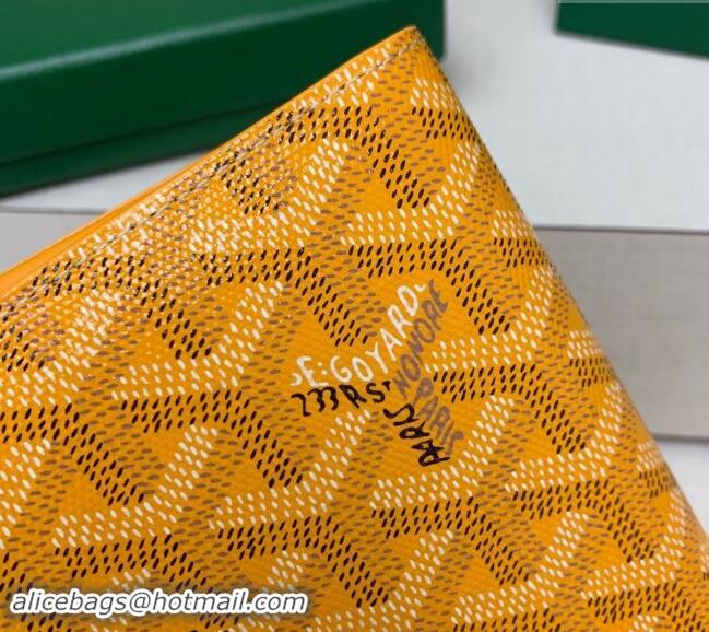 Top Design Goyard Saint-Lambert Phone Case Wallet 8515 Yellow 2024