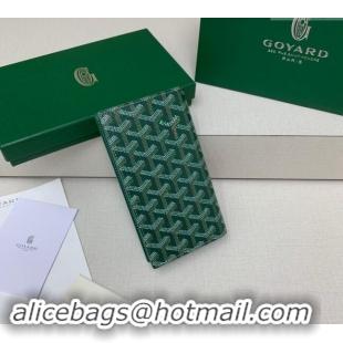 Pretty Style Goyard Saint-Lambert Phone Case Wallet 8515 Green 2024