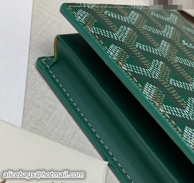 Pretty Style Goyard Saint-Lambert Phone Case Wallet 8515 Green 2024