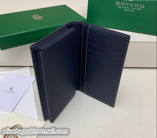 Luxurious Goyard Saint-Lambert Phone Case Wallet 8515 Navy Blue 2024