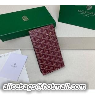 Good Taste Goyard Saint-Lambert Phone Case Wallet 8515 Burgundy 2024