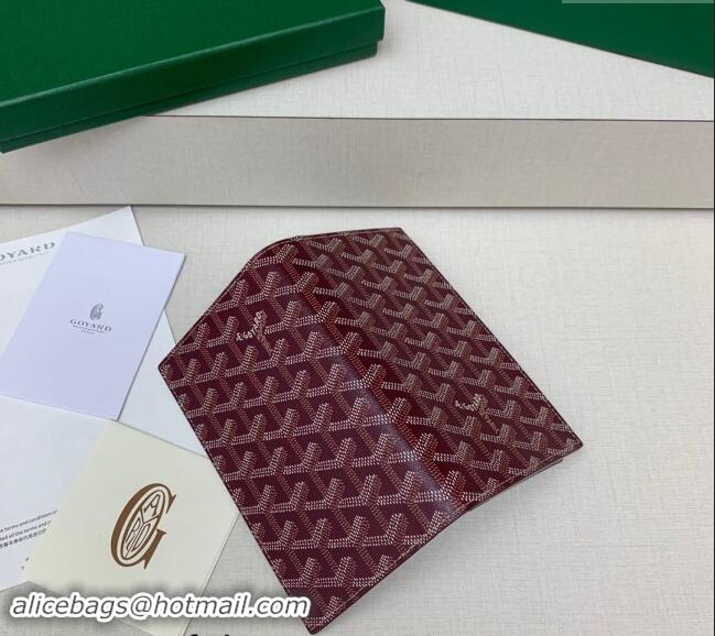 Good Taste Goyard Saint-Lambert Phone Case Wallet 8515 Burgundy 2024