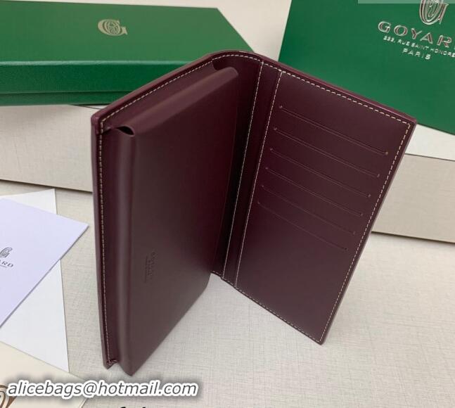 Good Taste Goyard Saint-Lambert Phone Case Wallet 8515 Burgundy 2024