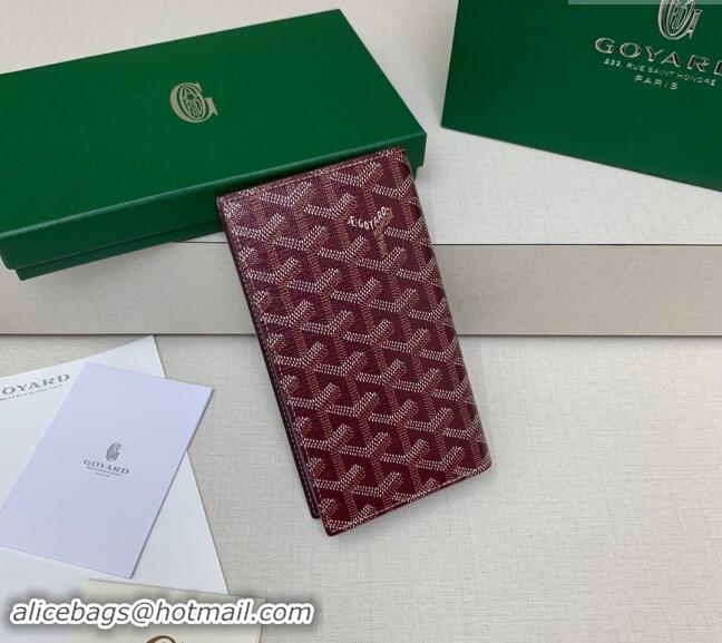 Good Taste Goyard Saint-Lambert Phone Case Wallet 8515 Burgundy 2024