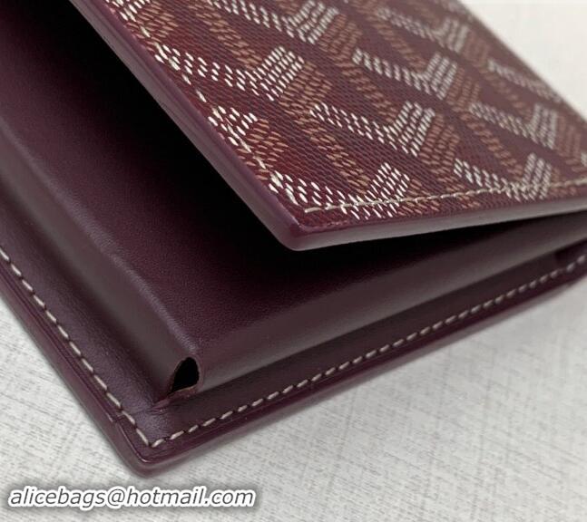 Good Taste Goyard Saint-Lambert Phone Case Wallet 8515 Burgundy 2024