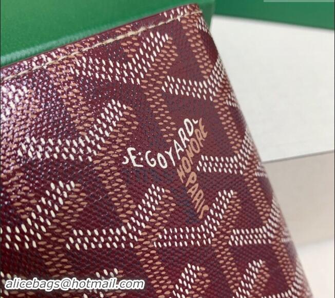 Good Taste Goyard Saint-Lambert Phone Case Wallet 8515 Burgundy 2024